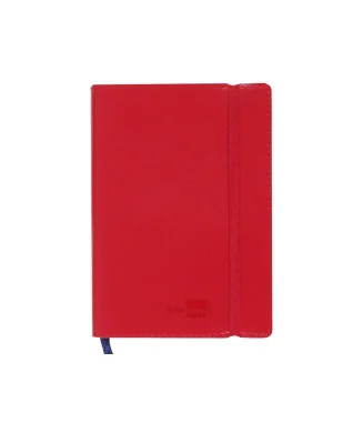 Caderno Apontamentos Liderpapel A5 Pautado Vermelho