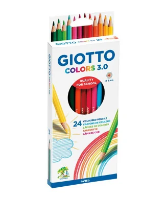 Caixa 24 Lápis de Cor Giotto Colors 3.0