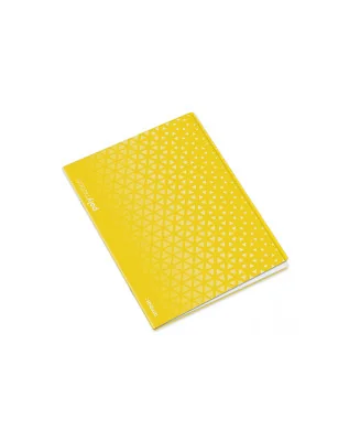 Caderno A4 Agrafado Capa PP 48fls 90g Triangular Cores Sortidas Pautado