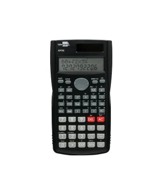 Calculadora Cientifica Liderpapel XF33 Preta 12 Dígitos 240 Funções C/ Tampa