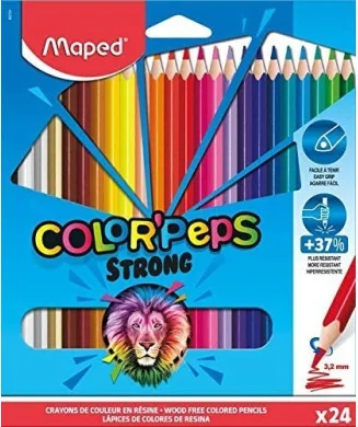 Caixa c/24 Lápis de Cor Maped Color Peps Strong 862724