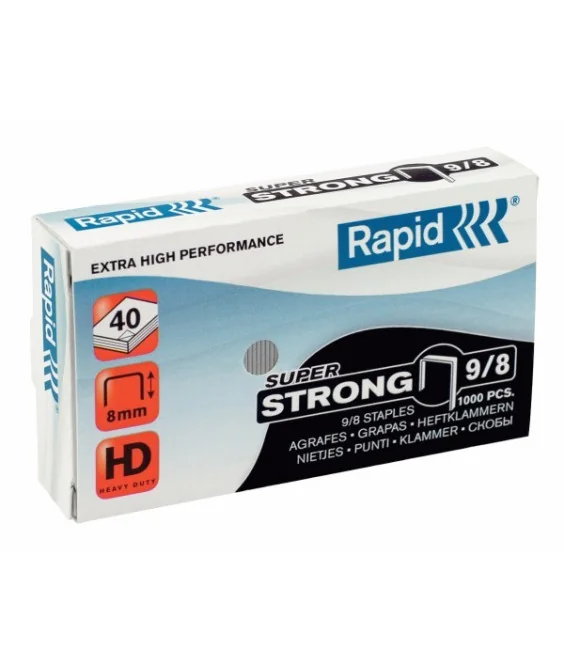 Caixa c/5000 Agrafes Rapid Super Strong 9/8